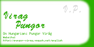 virag pungor business card
