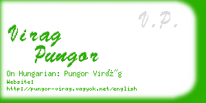 virag pungor business card